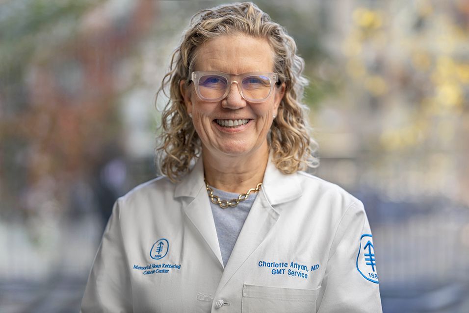 MSK surgeon and researcher Charlotte Ariyan, MD, PhD, Carol Bassok Lowenstein Endowed Chair. 